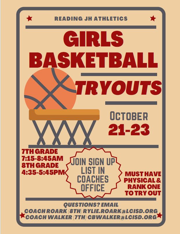 BB Tryout flier