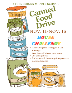 SMS Canned Food Drive Flyer 2 1 of 1